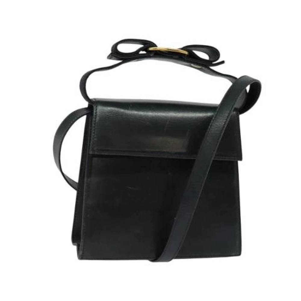Salvatore Ferragamo Pre-owned Pre-owned Laeder hndtasker - Vintage - Dame - Sort - ONE SIZE - Uld