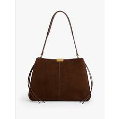 Casual Suede Shoulder Bag - LEGACY BROWN - One Size