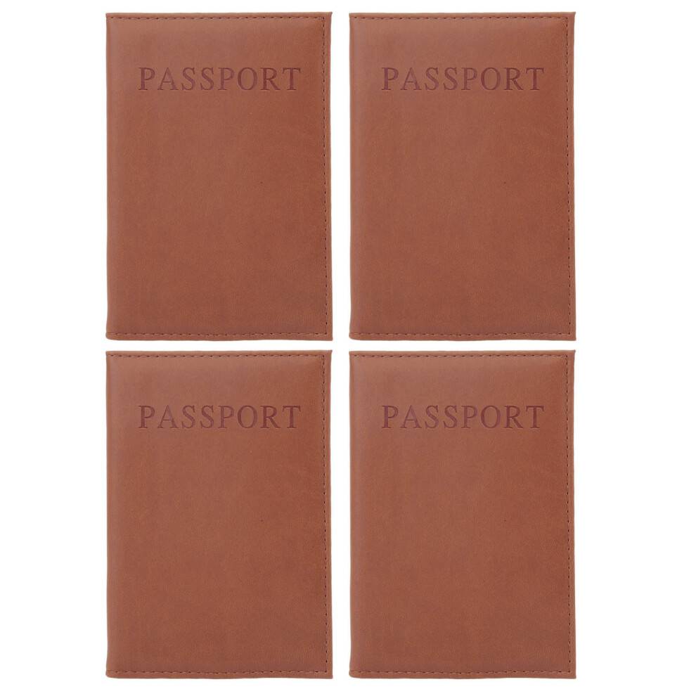 Premium pasholder i imiteret læder, rejsepung med trykknaplukning, klap, vandafvisende beskyttelse, universel pasform, passer til alle