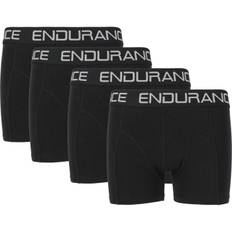 Endurance boxershorts 4-pack svart storlek 10-12/152-158 för aktiv livsstil och komfort