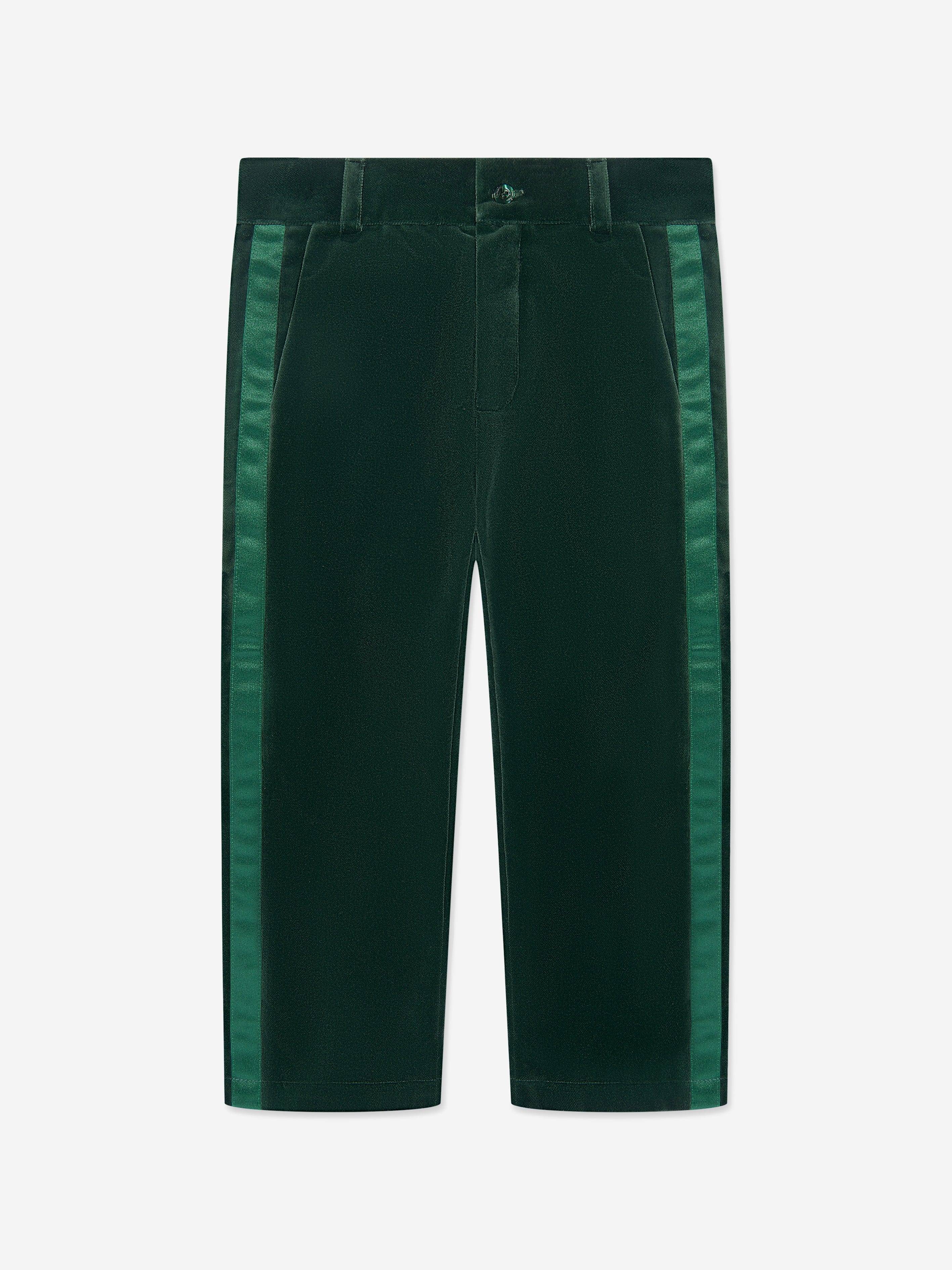 Patachou Boys Cotton Trousers in Green - Green / 5 Yrs (5 Yrs)