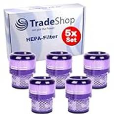 5 x Trade-Shop ersättning HEPA-filter förmotorfilter kompatibel med Dyson Omni-Glide, Omni-Glide+, SV19, SV12 dammsugare ersätter 965241-01