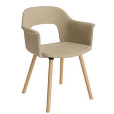 HAY Layout Armchair 224 Upholstery (WB Lacquered Oak) Spidsebordsstol Turf Sand