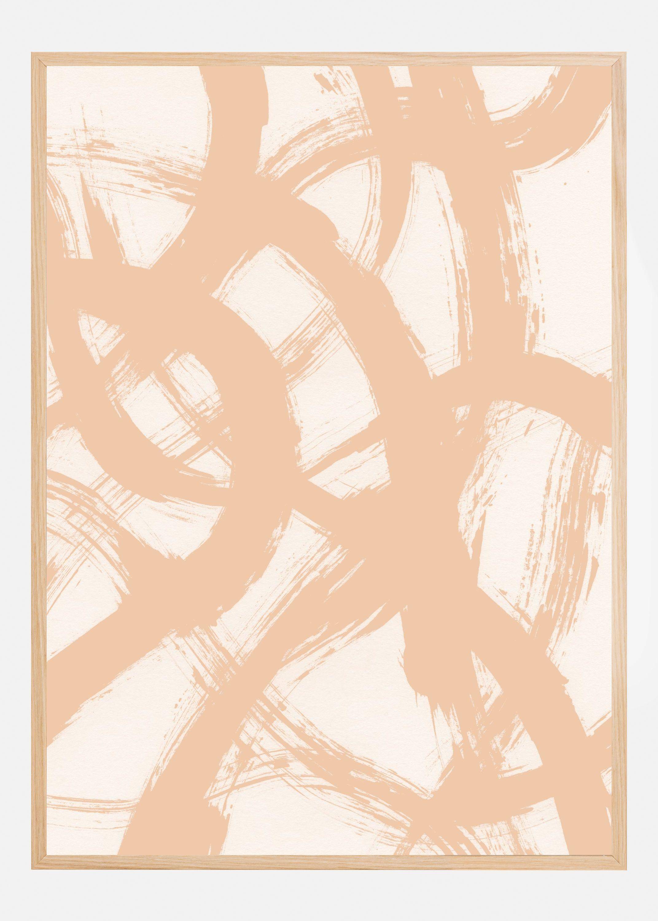 Abstract Brush Strokes 98B Poster (40x60 cm)