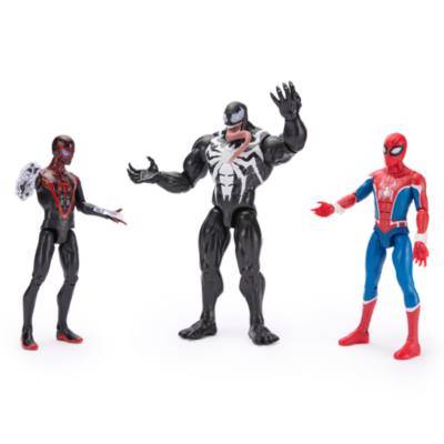 Spider-Man, Miles Morales & Venom Talking Action Figure Set - Multicolored
