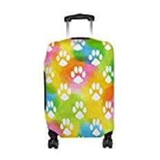 My Daily färgglad hund katt klo bagageskydd passar 71 cm resväska spandex reseskydd XL, Flerfärgade, XL Cover(Fit 29-32 inch luggage)