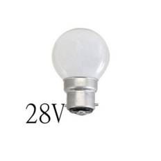 Lågvoltslampa glöd B22d 40W 28V