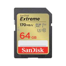 SANDISK SDXC Extreme 64GB 170MB/s UHS-I C10 V30 U3