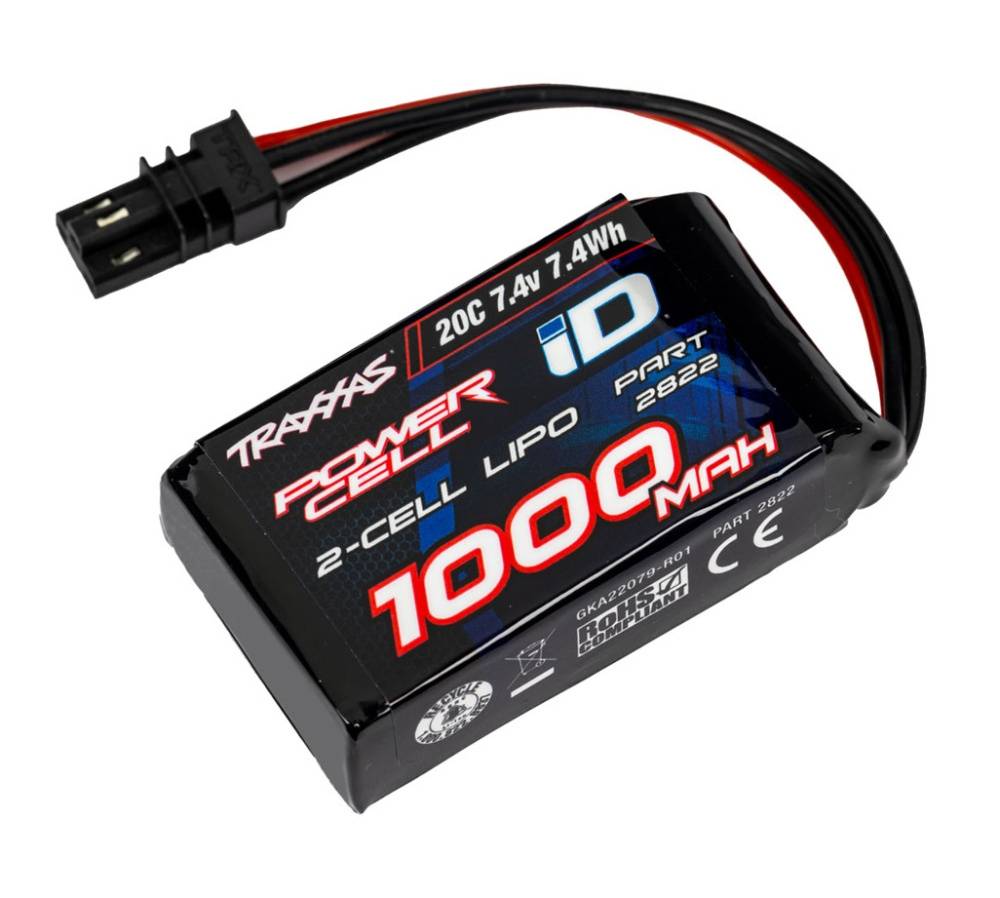 Traxxas 2s  1000mAh - 20C - Traxxas iD Li-Po TRX-4M