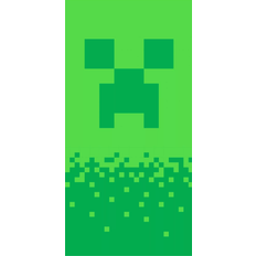 Badlakan Barn Minecraft 70x140cm 100% Bomull Grön