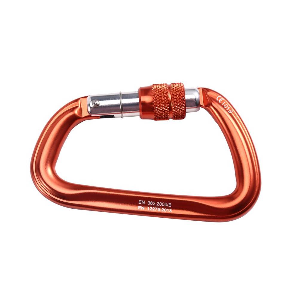 25KN Locking Carabiner Clip Heavy Duty Carabiner, Rockclimbing Carabiner for Climbing, Rappelling,Outdoor Equipment