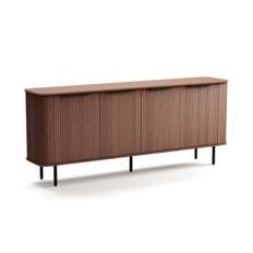 Sideboard Kopparbo Valnöt - Mörkbrunt valnötsträ & skänk Brun Bark