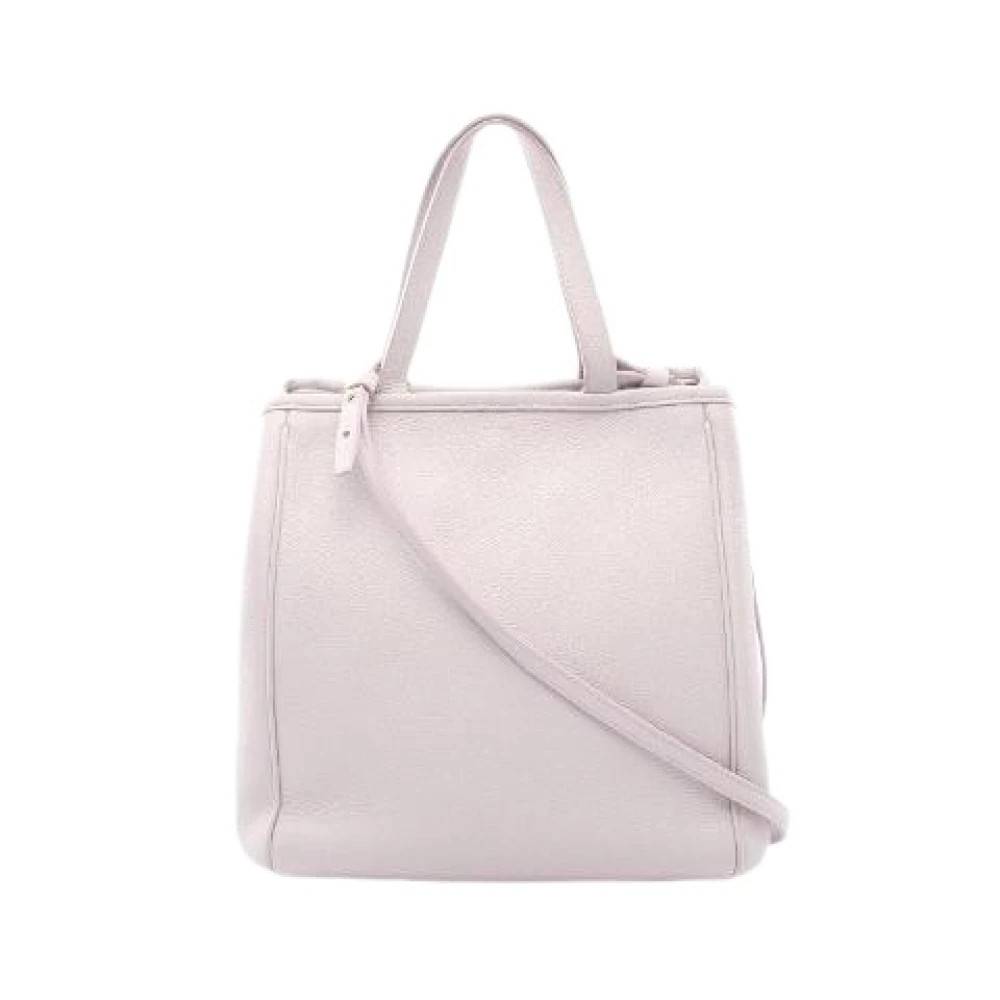Celine Vintage Pre-owned Small Fold Cabas 2way Tote Bag - Vintage - Dame - Lilla - ONE SIZE - Uld