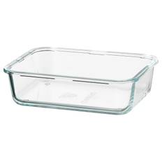 IKEA - 365+ madopbevaring, rektangulær/glas, 1.0 l