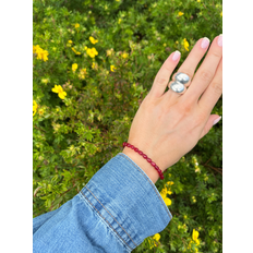 Love Drop Armbånd Bordeaux Ribbon