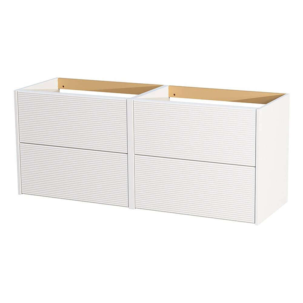 TVÄTTSTÄLLSSKÅP CAMARGUE AURA DUBBEL 140CM 4 LÅDOR MATRIS VIT