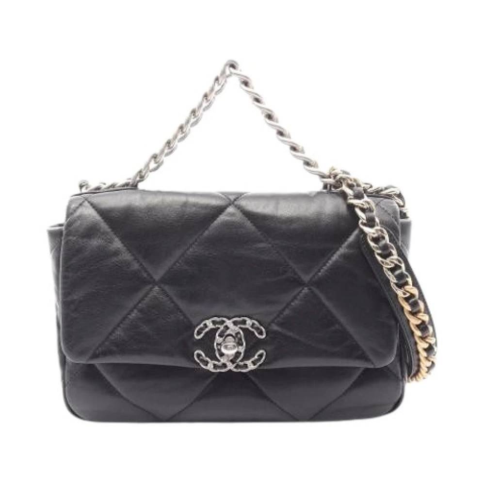 Chanel Vintage Pre-owned Vintage Cross Body Taske - Vintage - Dame - Sort - ONE SIZE - Læder