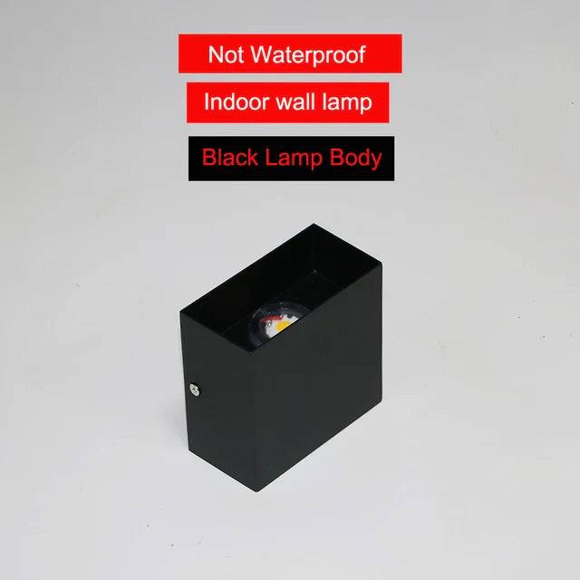 HydroProtect Vägglampa – Väderbeständig LED Belysning för Utomhusbruk - Separat Typ Svart / 6W / Kall vit (6000K)
