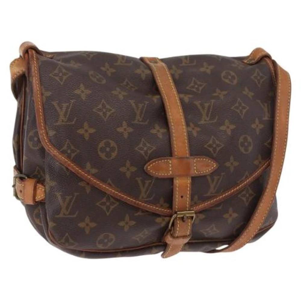 Louis Vuitton Vintage Pre-owned Saumur 30 Skuldertaske - Vintage - Dame - Brun - ONE SIZE - Uld