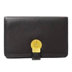 Bally Pre-owned, Vintage , unisex, Sort, ONE SIZE, Læder, Pre-owned Læder Clutch Taske
