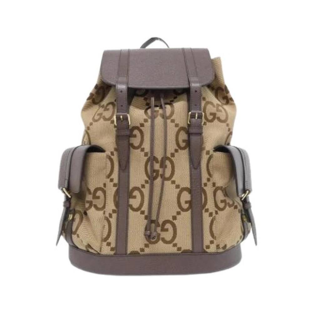 Gucci Vintage - Pre-owned Vintage GG Canvas Ryggsäck Vintage - unisex - ONE Size - Läder