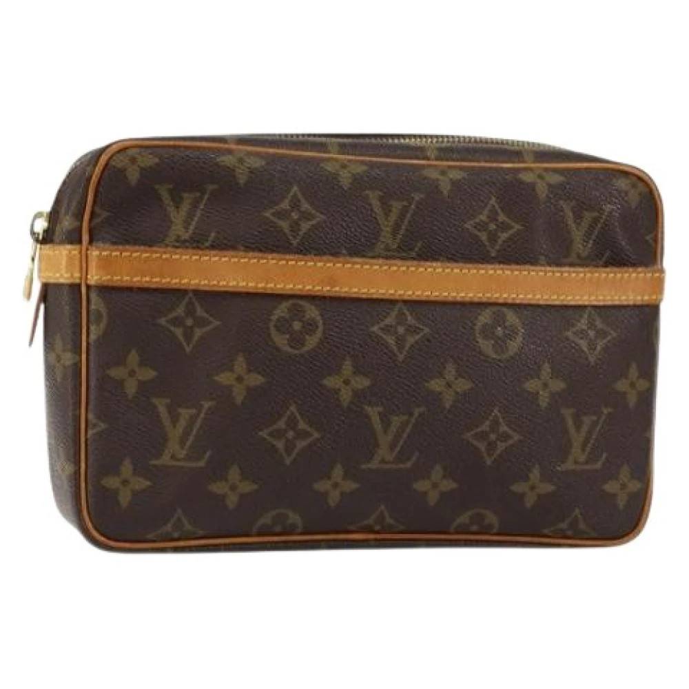 Louis Vuitton Vintage Pre-owned Canvas Clutch - Vintage - Dame - Brun - ONE SIZE - Tyl