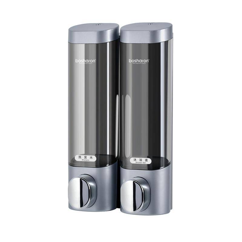 5-stjärnigt hotell Badrum Schampo Balsam Dispenser Väggmontering Duschflaska 300ml*2 Tvåldispenser och Schampo Väggtyp Hotell vit