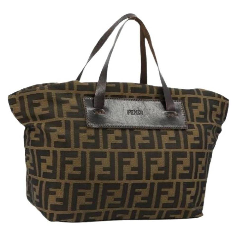 Fendi Vintage Pre-owned Zucca Canvas Tote - Vintage - Dame - Brun - ONE SIZE - Uld