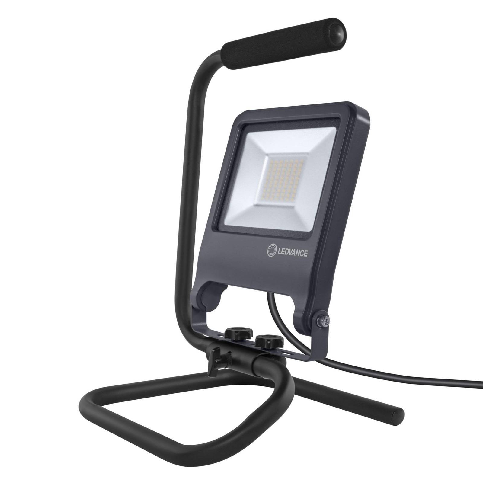 LEDVANCE Worklight LED-arbetslampa S-stativ 50 W, Aluminium / grå / zink, Aluminium / grå / zink, Modern