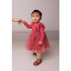 MarMar Dinne Ballerina Dotty Kjole - Pink Rouge - Pink Rouge / 68
