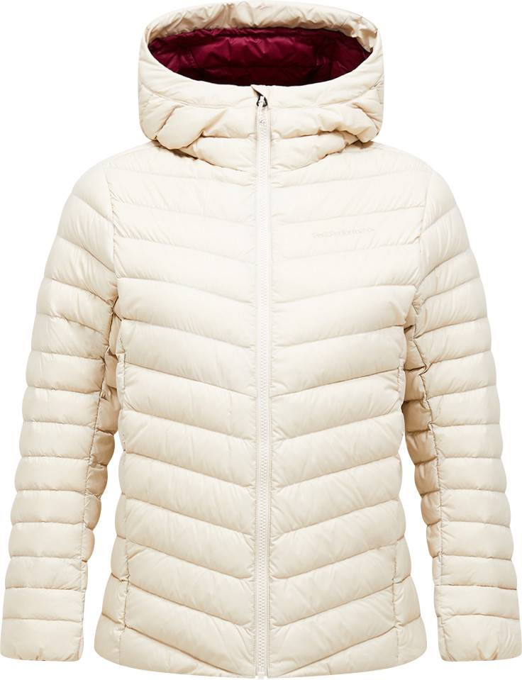 Peak Performance Women's Frost Down Hood Jacket Sand Fog, M