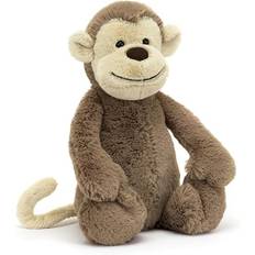 Jellycat - Teddybjørn - Bashful Monkey Smuk Baby Teddybjørn Egnet fra Fødslen - M/NC/