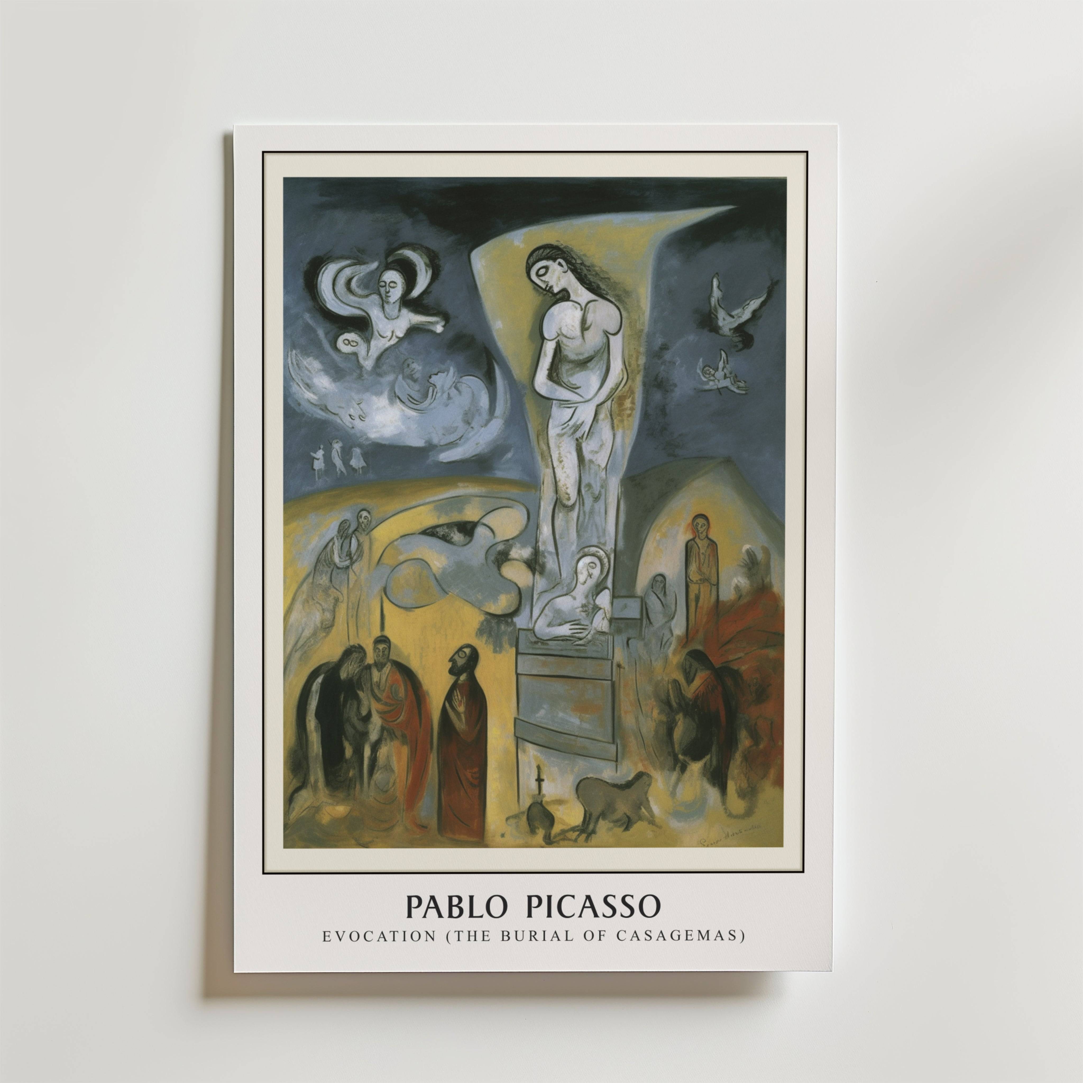 Picasso Casagemas Tribute Poster - Premium Canvas 40x50 cm