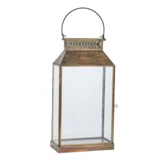Signe lanterne H38,5 cm. antik guld jern
