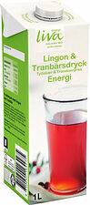 Lingon & Tranbärsdryck Liva Energi