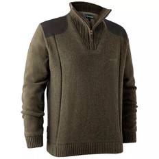 Deerhunter Carlisle stickad tröja med kort dragkedja, Cypress (XL)