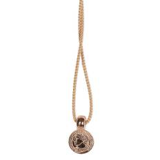 HEIDE HEINZENDORFF geflochtene Seidenkordel, Nude-Beige - Rosegold