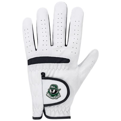 1 st golfhandske för herrar, ultra-fin fibermaterial, stilren och hållbar, vänster hand, vit med mörkgrön logotyp, handtvättbar, kardborreknäppning, g - Multifärgad (22 (S) 1 st,24(ML)1ST,27(2XL)1ST,25(L)1 st,23(M)1ST,26(XL)1ST)
