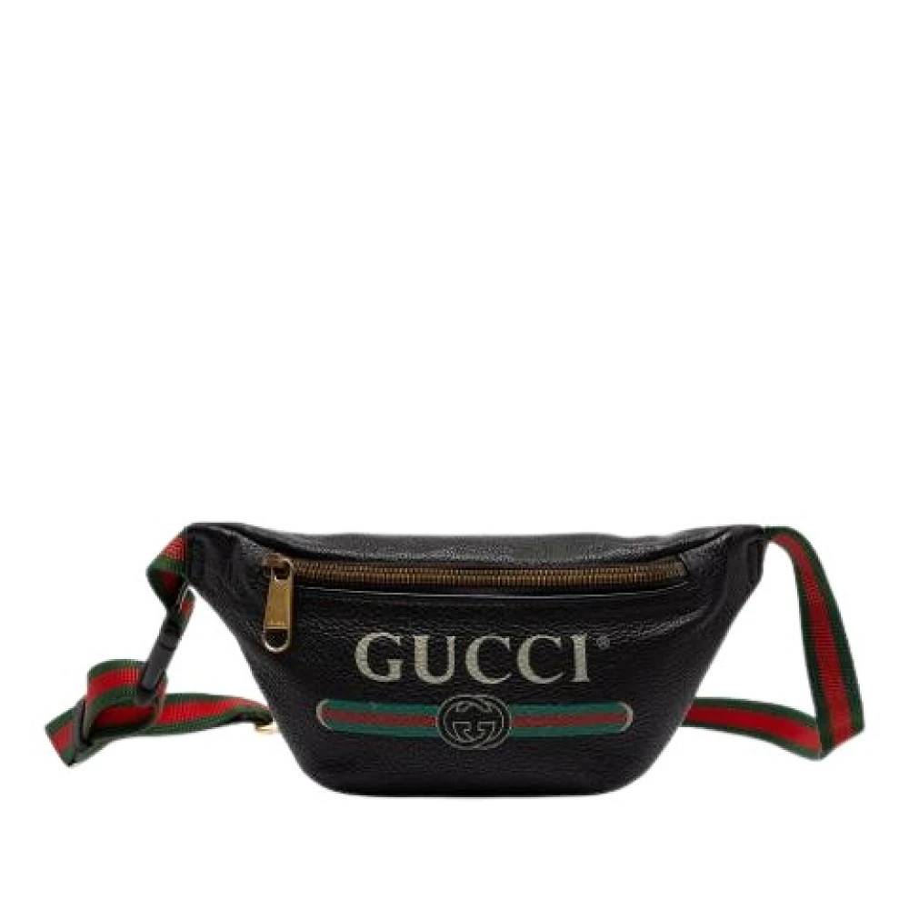 Gucci Vintage Pre-owned Logo Bumbag - Vintage - Dame - Sort - ONE SIZE - Læder