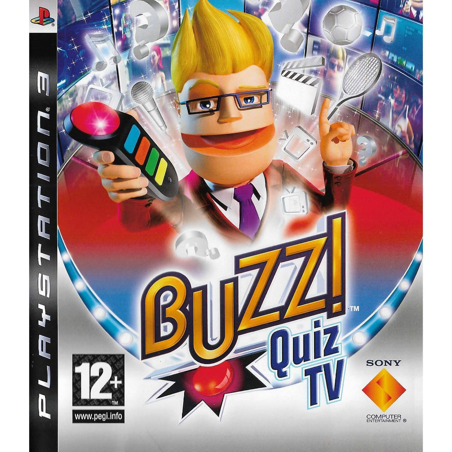 Buzz Quiz TV Playstation 3 PS3 Bundle Copy (Begagnad)