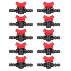 10PCS 1/2 Hose Irrigation Fittings Barbed in Line Valve Garden Irrigation Connector