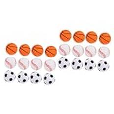 Abaodam 36 St Ventilboll Sport Alla Hjärtans Leksak Mjuka Stressbollar Fotbollsdekorationer Sportbollar Sportfavoriter Fotbollsfest Gynnar Skum Baseball Små Svampbollar Barn Mini Hoppboll