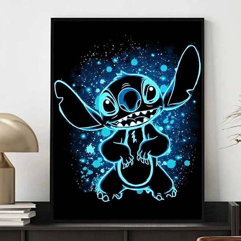 Disney Diamantmålning Stitch 5D Mosaikkonst DIY Korsstygnsbroderiset Helt Diamant Heminredning Gåva