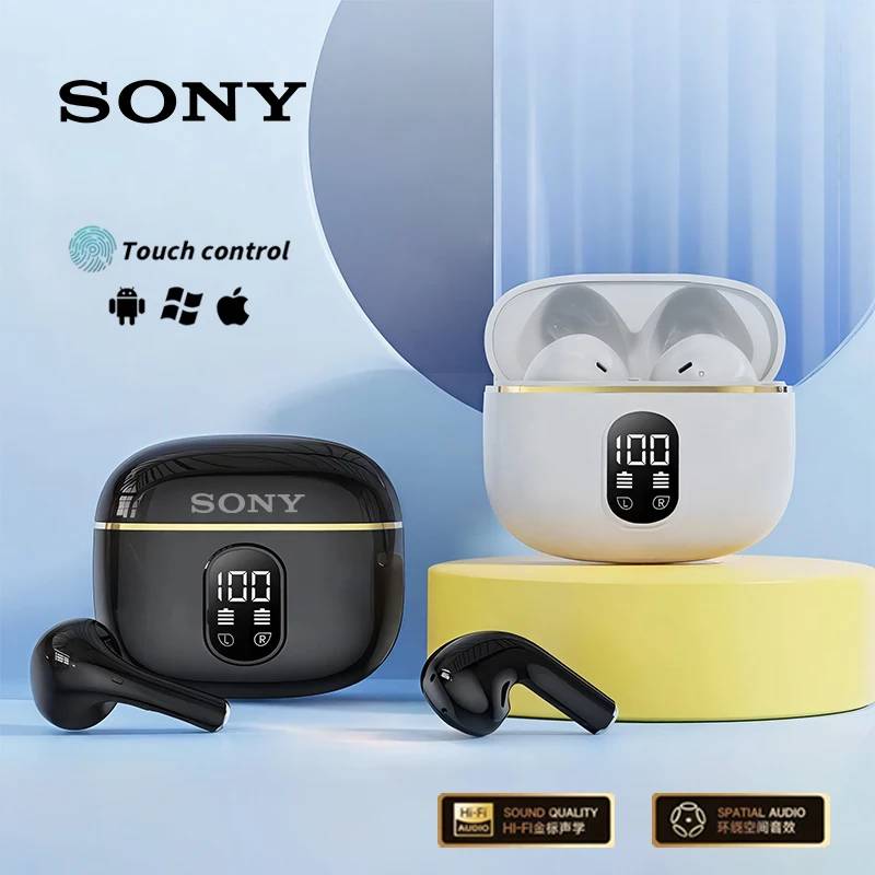 Original Sony X87 TWS Wireless Bluetooth Headset Stereo Sound LED Display Screen Music Earbuds Noise Reduction Sports Earphones