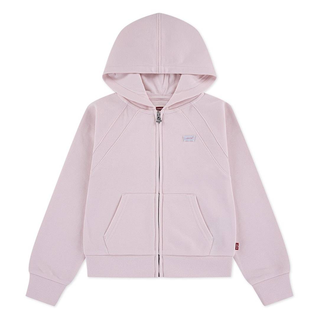 Levi's Meet And Greet Hættetrøje Med Lynlås Crystal Pink Crystal Pink 2 Y Lyserød 2 år Piger