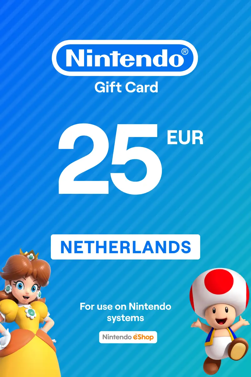 Nintendo eShop €25 EUR Gift Card (NL) - Digital Code.