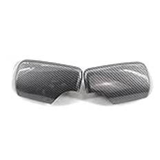 YESEFVXVT Backspegelkåpa keps kolfiber/svart kompatibel med BMW E46 E39 4door 325i 330i 525i 530i 540i 1998 1999 2000 2001 2002-2005 Spegel och lock(Carbon fiber)