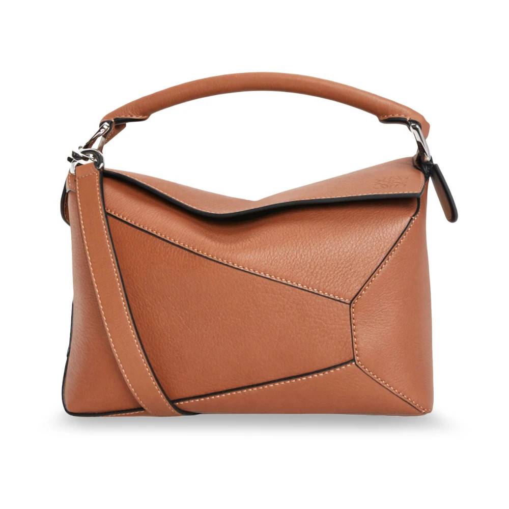 Loewe Lille Puzzle Edge Taske - Tasker - Dame - Brun - ONE SIZE - Uld