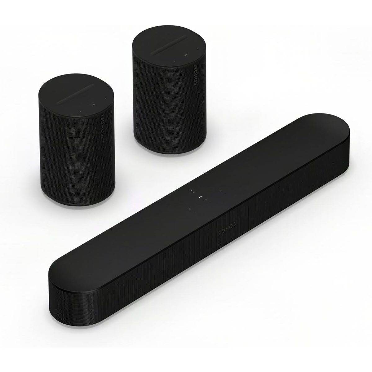 Sonos Pack Beam (Gen 2) + 2x Era 100 SL noir - Soundbarhögtalare, Dolby Atmos, Dolby TrueHD, AirPlay 2, Wi-Fi, Amazon Alexa