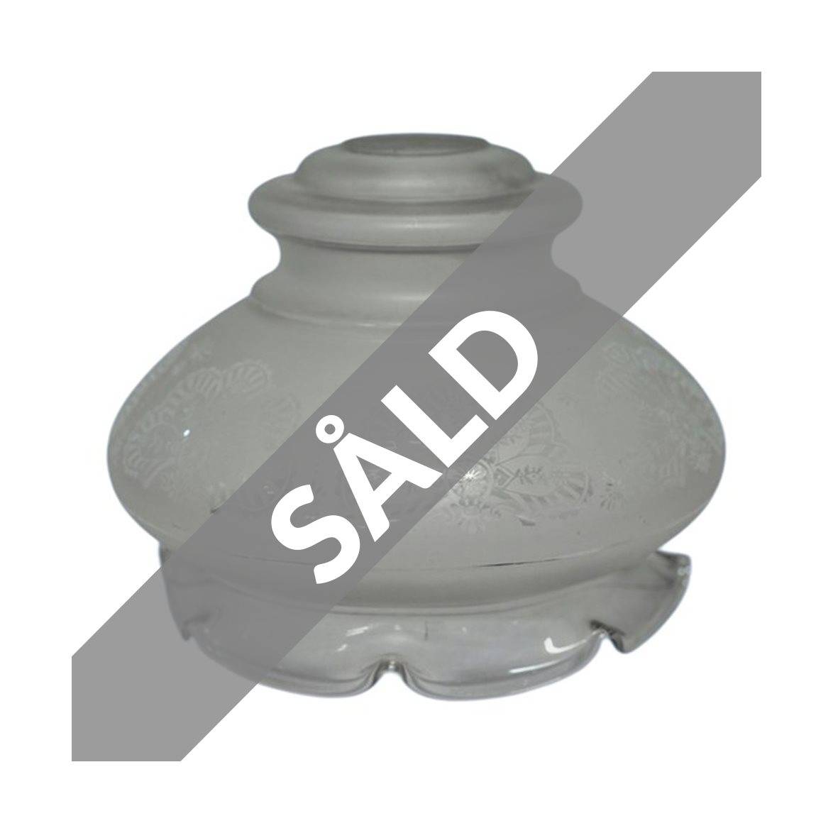 Vintage by Bright 1-2-3 Transparent reservskärm, glas 23cm